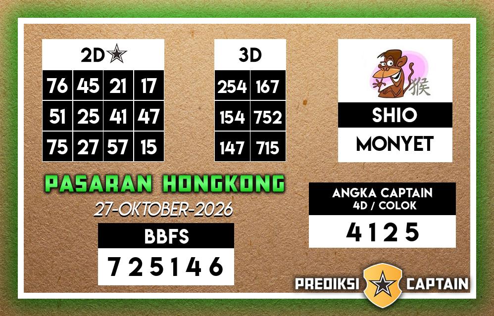 Gambar Teka-Teki Syair Hongkong Lengkap - Captain Paito