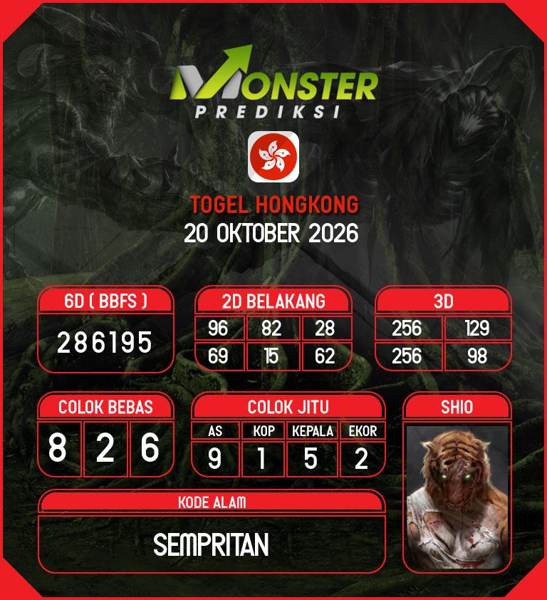 Gambar Teka-Teki Syair Hongkong Lengkap - Monster Hk